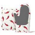 thumbnail image 3 of Kll Chili Oven Gloves And Pot Holders Grill Gloves - Oven Gloves And Pot Holders, Non-Slip Cooking Gloves With Recycled Pads, 3 of 9