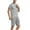 Grey, variant on CHUOU Men's Pajama Set Lightweight Quick Drying Short Sleeved V Neck Shirt And Shorts Soft And Comfortable Sleeping Set Style Three