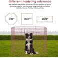 thumbnail image 4 of NiamVelo 48 inch Metal Dog Playpen Indoor Outdoor Large Folding Dog Fence Animal Exercise Heavy Duty Portable Puppy Playpen for Dog Cat Rabbits -8 Panel, Pink, 4 of 7