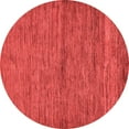 thumbnail image 1 of Ahgly Company Indoor Round Abstract Red Modern Area Rugs, 3' Round, 1 of 4