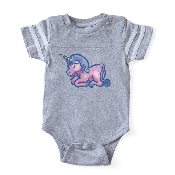 CafePress - Cute Unicorn - Cute Infant Baby Football Bodysuit