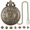 thumbnail image 2 of HUASHENG DND Dice Set Polyhedral Metal 7pcs Dices For Dungeon And In Pocket Case, 2 of 5