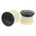 thumbnail image 1 of UPGRATOR 2Pcs Embedded Spring Knobs Round Drawer Knobs Plastic Black for Kitchen Installation, 1 of 6
