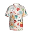 thumbnail image 2 of Bixox Men's Hawaiian Shirts Men's Christmas and New Year Print Short-Sleeve Shirt-XX-Large, 2 of 8