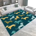 thumbnail image 1 of Area Rug for Living Room 3x5 ft Cartoon Animals Dachshund Blue Machine Washable Non-Slip Rugs, Soft Accent Rugs, Lightweight Carpet, Foldable Easy Care, Stylish Indoor Area Rug, 1 of 7