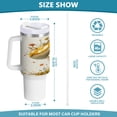 thumbnail image 3 of 40 Oz Car Handle Water Bottle Water Cup Water Bottle Water Jug Coffee Cup Travel Water Bottle Cartoon Beautiful Little Mushroom, 3 of 8