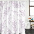 thumbnail image 2 of Pink Purple Tree Branches Shower Curtain, Waterproof Shower Curtains for Bathroom, Farmhouse Nature Botanical Washable Fabric Bathtub Curtain Set Bath Decor with 12 Hooks Extra Long 72"x96", 2 of 8