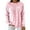 Pink, variant on UJNDER Winter Thermal Flannel Shirt for Plus Size Long Sleeve Pullover Top Soft Brushed Blouse Cozy Warm Loungewear Casual Comfort Fit Full Coverage Tunic Style for Cold Weather Womens Tops Blue M