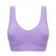 thumbnail image 4 of Women's Seamless Sports Bra Plus Size Yoga Bras Athletic Medium Impact Wirefree Bra Tops, 4 of 6