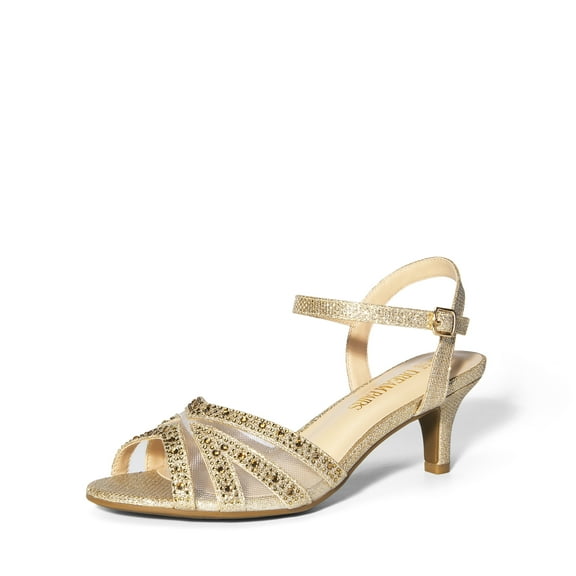 BURUDANI Women's Nina Low Heel Pump Sandals