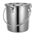 thumbnail image 1 of KAKOWELY Stainless Steel Oil Bucket Rice Bucket Milk Holder Oil Jug with Sealed Lid and Handle,8.27X"X8.27"X7.28", 1 of 5