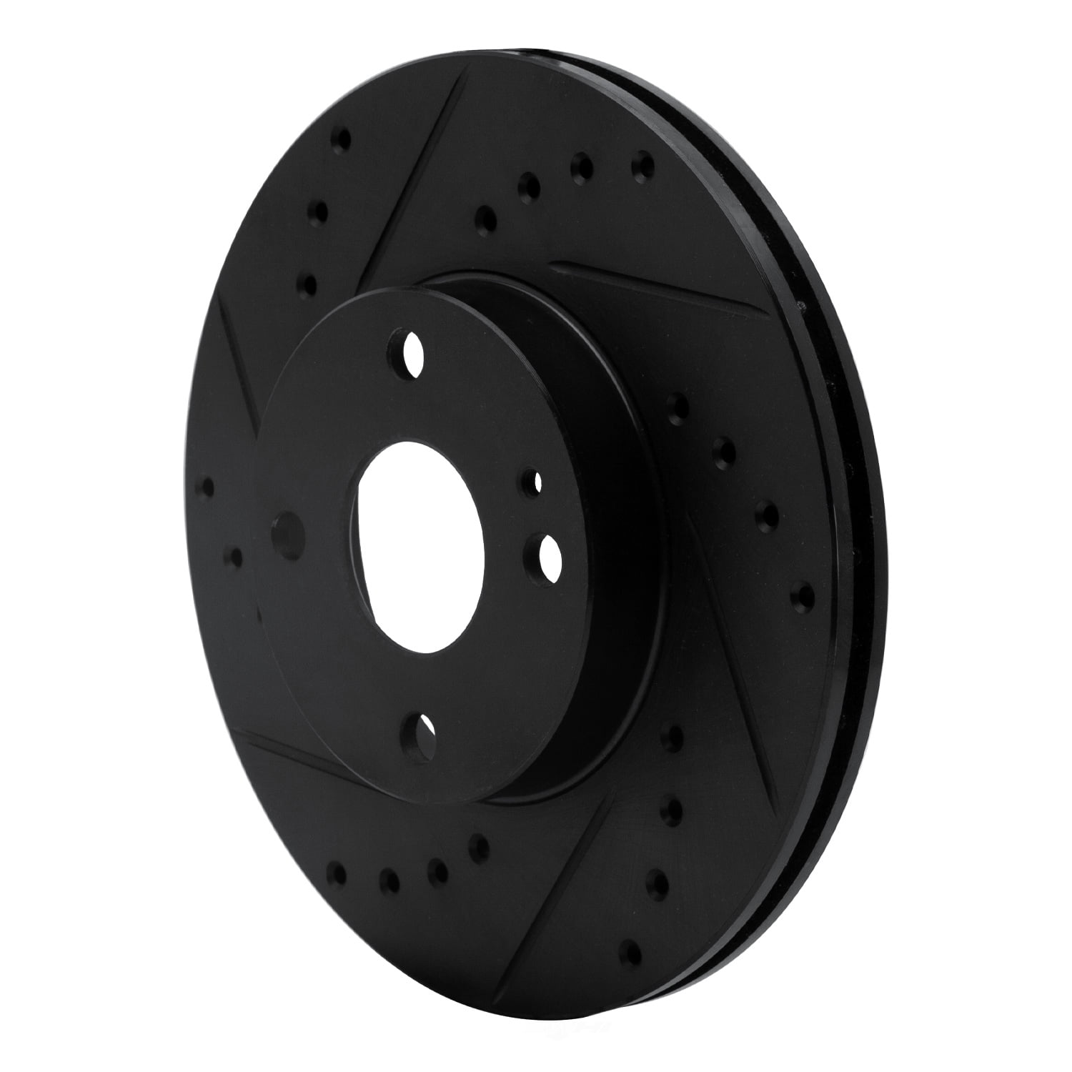 Dynamic Friction Company 633-80030L DFC Brake Rotor - Drilled And Slotted - Black