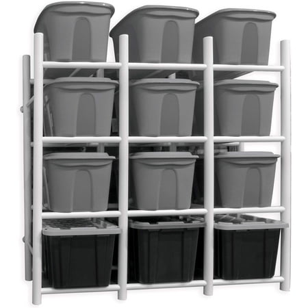 

HAOQINGANTE Bin Warehouse Rack - 12 Totes
