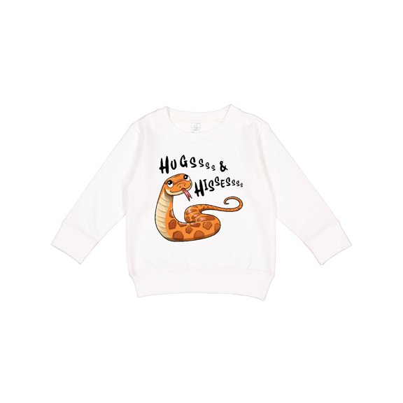 Inktastic Hugs and Hisses Cute Snake for Valentines Day Toddler Sweatshirt