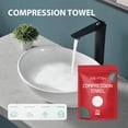 thumbnail image 4 of Fiudx Ofertas relámpago Toalla de compresión Toalla comprimida desechable Toalla de algodón espesa para lavarse la cara Toalla de ducha portátil para viajes de hotel, 4 of 7