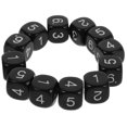 thumbnail image 3 of Shisuyan 12pcs Color Number Dice Plastic Dice 6 Sided Dice Set For Classroom Teaching Math Learning Standard Dice For Board Games, 3 of 8