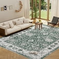 thumbnail image 2 of 5'x7' Area Rugs for Living Room Modern Rug Soft Low Pile Non Slip Carpet Machine Washable Indoor Rug for Bedroom Dining Room, Green, 2 of 7