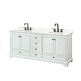 thumbnail image 7 of Wyndham Collection Wcs202080d-Qtz-Us3mxx Deborah 80" Free Standing Double Basin Vanity Set, 7 of 7
