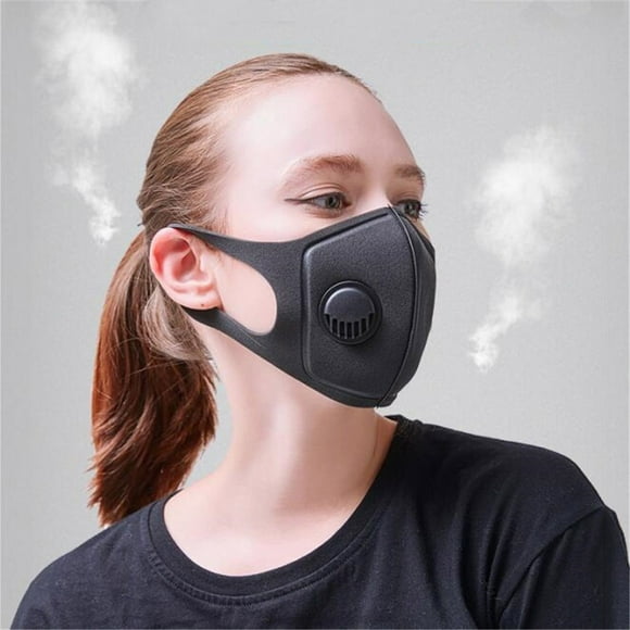 Anti Smog Sponge Face Mask PM2.5 Mouth Muffle Anti Dust Anti Fog Respirator with 3.0 Respiratory Valve for Cycling MTB