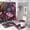 style-241, variant on 4 Piece Bathroom Rug Set with Shower Curtain with Rugs Include Waterproof Shower Curtain Non-Slip Rug Toilet Lid Cover Bath Mat Jar with Fresh Roses And Butterflies Pink Blooming Romantic Roses