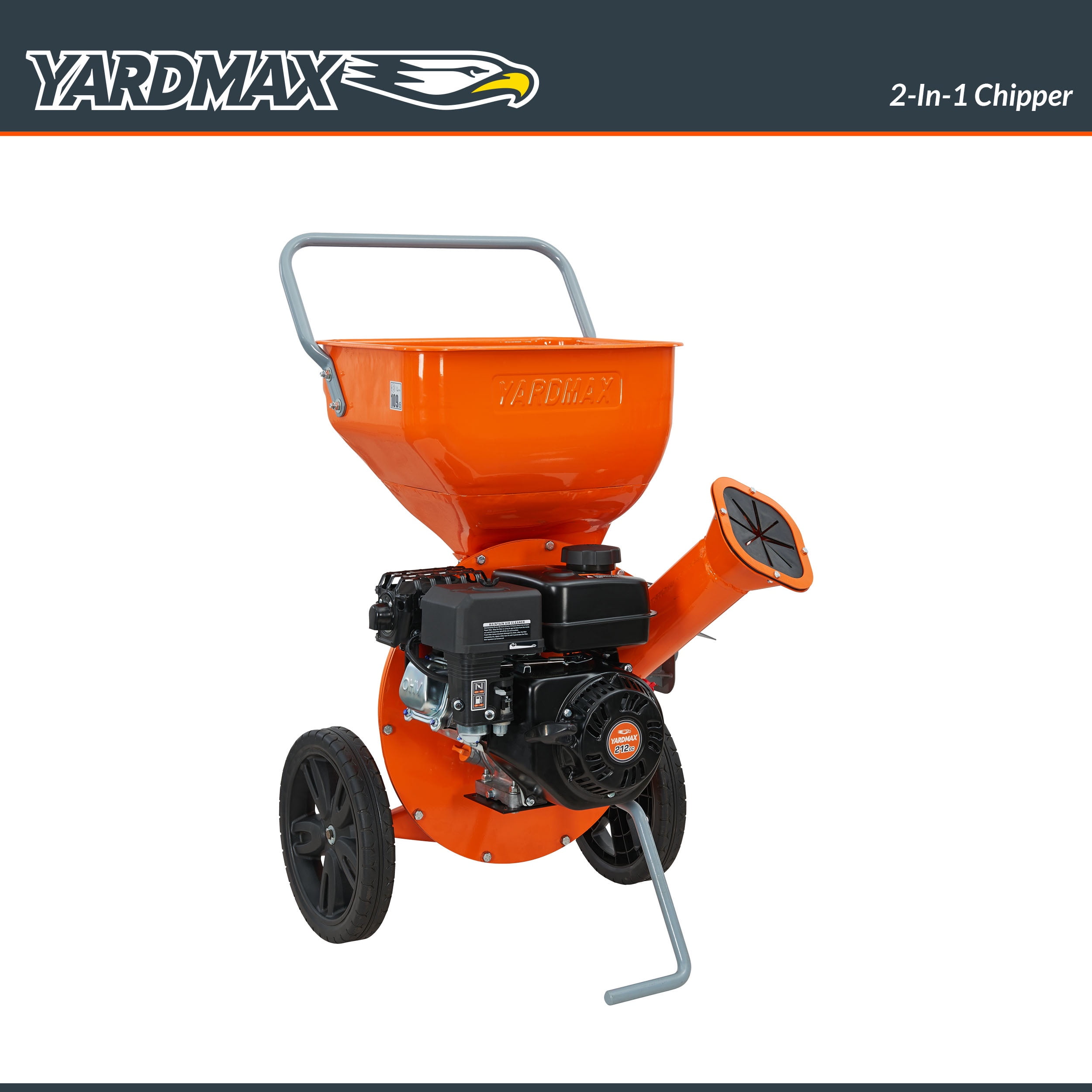 Earthquake Chipper Shredder K32, Heavy Duty 212cc 4-Cycle Viper