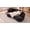 Black / Foam, variant on Crescent-shaped sofa, modern low-back design with deep, Gray / Foam