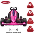 thumbnail image 3 of Montable Electrico Go Kart para Niños Largo Ajustable Luz 12v - Rosa, 3 of 8