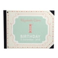 thumbnail image 1 of Darling Souvenir Cadre Géométrique Vert Couverture Rigide Imprimée Livre d'Or Personnalisé pour Fête d'Anniversaire Panneau d'Invités InBookRegistry-9 x 12 Pouces, 1 of 5