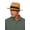 Toast, variant on Coolibar Unisex Straw Fedora Hat - UPF 50+ Sun Protection - Surf Club Fedora in Natural Straw