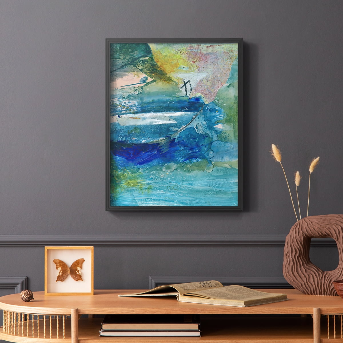 Spring Winds VII in Black Solid Wood 8 x 10 Framed Print