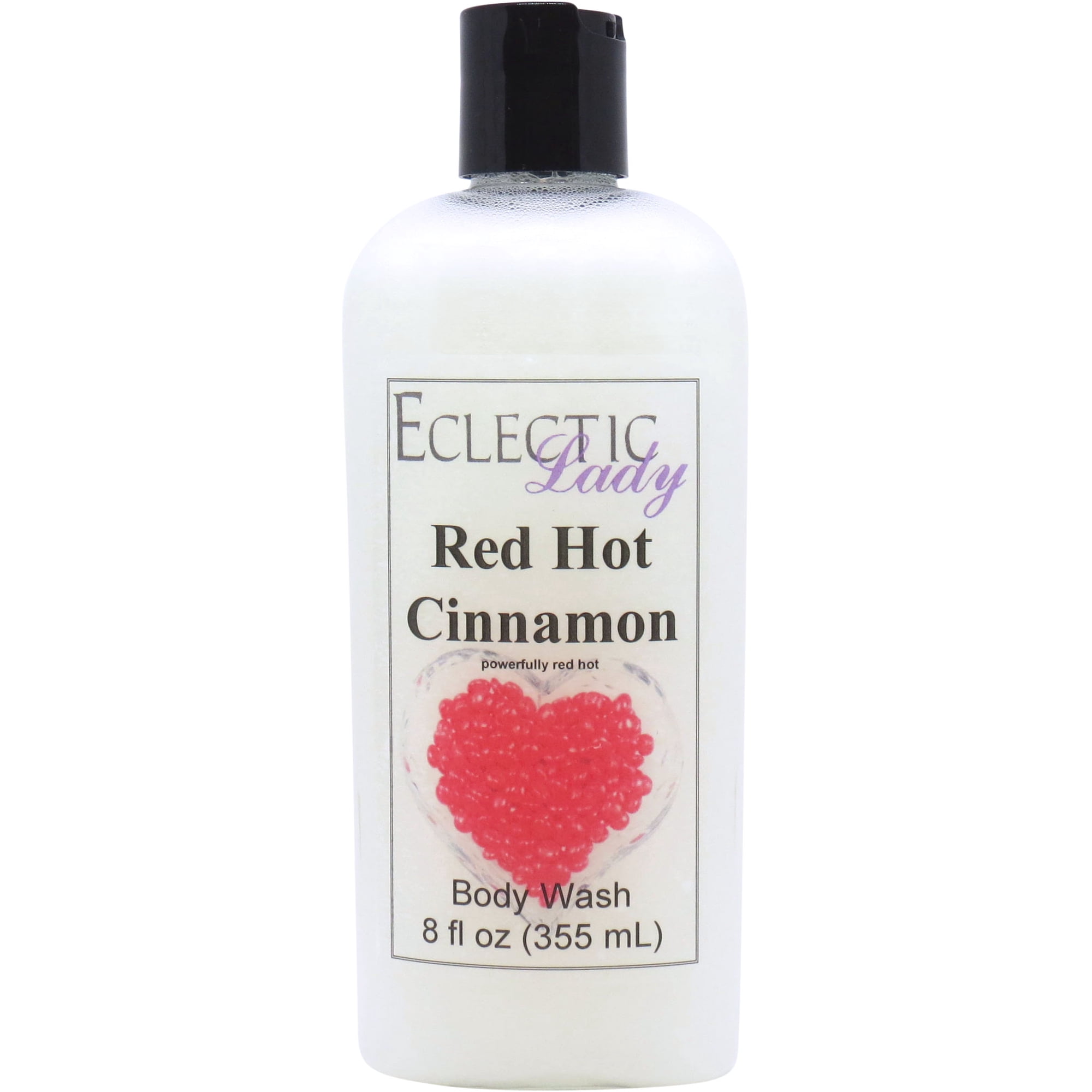 Red Hot Cinnamon Body Wash by Eclectic Lady, Liquid Shower Gel for Women and Men, 8 Ounces