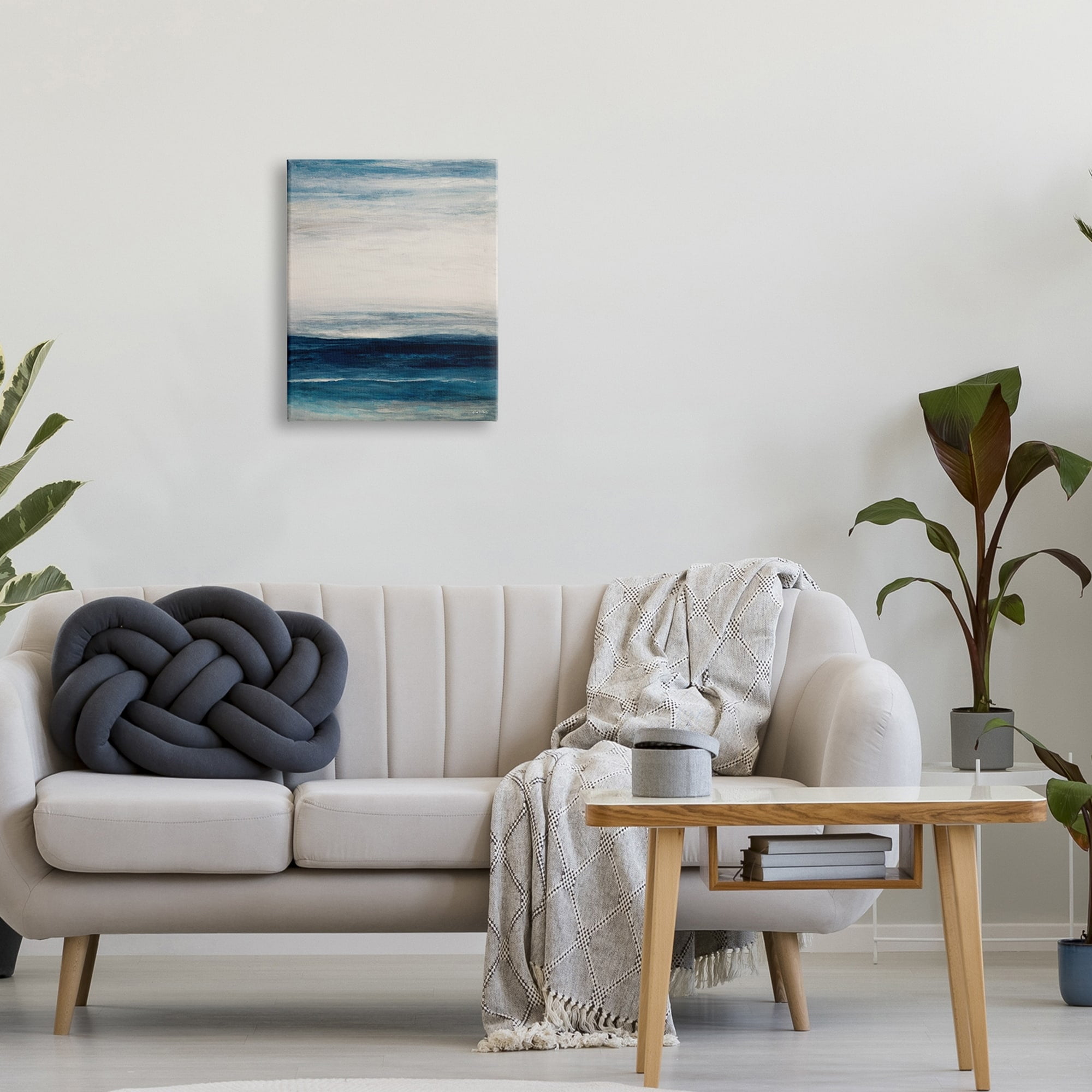 Stupell Industries Ocean Rise Sea Side Shoreline Layered Waves,16 x 20, Design by Lori Dubois