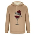 thumbnail image 5 of Sudadera con capucha para hombre, informal, a la moda, con estampado, de felpa, de manga larga, con bolsillo, de poliéster, 5 of 5