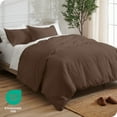 thumbnail image 6 of Bare Home Luxury Duvet Cover and Sham Set - Premium 1800 Collection - Ultra-Soft - California King, Cocoa, 3-Pieces, 6 of 10