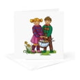 thumbnail image 5 of 3drose, Easter – Girl and Boy, 12 Greeting Cards with Envelopes, 5 of 7