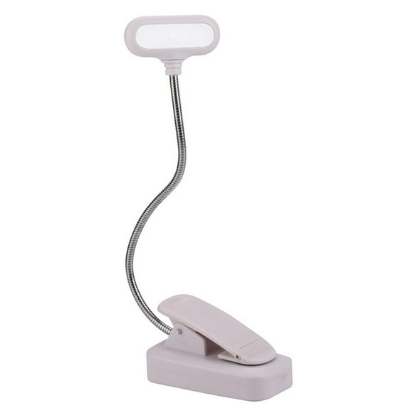 Fiudx Lámpara de Lectura con Clip, Diseño Plegable Inteligente, Alimentación Por Cable Usb, Cuello de Cisne Flexible de 360°, Almacenamiento Compacto, Uso En Dormitorios, Fácil de Transportar, No Req