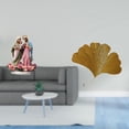 thumbnail image 2 of Letrero de mesa,Decoración de escritorio acrílica Rincón festivo Decoración del hogar,Esculturas de pared de hojas,Esculturas de pared de hierro forjado con hojas de ginkgo,Escultura de, 2 of 8
