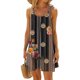 thumbnail image 1 of Vestidos de Lino Para Mujer, Vestido Informal de Playa Con Tirantes Al Hombro y Plisado Sin Mangas Con Estampado de Flores A La Moda de Verano Para Mujer, 1 of 3