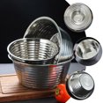 thumbnail image 2 of Household Salad Bowl Stainless Steel Fruit Vegetable Storage Holder Thread Food Dish, 2 of 8