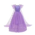 thumbnail image 2 of Girls Sequins Princess Elsa Costume Birthday Party Christmas Fancy Dress, 2 of 8