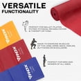 thumbnail image 6 of RDX Resistance Bands TPE 3 Level Set, REACH RoHS CPSIA Certified, Skin Friendly Thick Stretch Loop, Yoga Home Gym Fitness Workout Exercise, Ballet Physio Pilates Booty Legs Mobility Training Slimming, 6 of 8