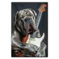 thumbnail image 3 of Neapolitan Mastiff Dog and Guitar Picture Poster Unframe, Neapolitan Mastiff Dog Canvas Frame Ready to Hang - Funny Bathroom Wall Art - Dog Wall Paper, 3 of 6