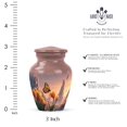 thumbnail image 2 of JAGASY Butterfly Cremation Urns for Mom & Dad - Keepsake Tulip Urn for Ashes Adult Male - Memorial Small Urn for Human Ashes - Miniature Pink Urns for Mother - (3 Inch), 2 of 7