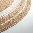 thumbnail image 3 of SAFAVIEH Natural Fiber Magdalena Striped Area Rug, Natural/Ivory, 6' x 9' Oval, 3 of 8