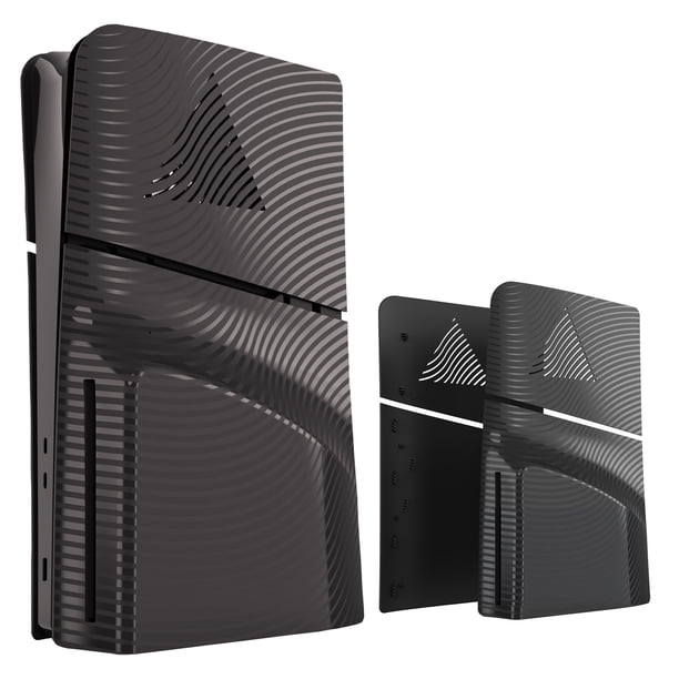 Panel de repuesto para la consola PS5 Slim Disc Edition, carcasa ventilada, cubierta texturizada, accesorios para la carcasa de la consola con malla filtrante antipolvo