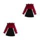thumbnail image 1 of Guardurnaity Conjuntos de ropa informal Primavera Otoño Ropa para niños Disfraces Cuello Manga larga Parche de malla Tops corta Type2 NO2, 1 of 6