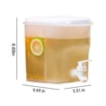 thumbnail image 3 of Uandlove Large Capacity 3.5L Beverage Dispenser with Spigot, Leakproof Plastic Drink Dispenser for Parties, BPA-Free Juice Container for Iced Tea & Lemonade, 3 of 9
