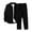 Black, variant on Xzbqbs Mens Casual Tracksuit 2 Piece Corduroy Set Button Down Long Sleeve Polo Shirts and Straight Pants Athletic Running Suits