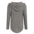 thumbnail image 7 of Godom Blouses for Women Dressy Casual Long Sleeve V Neck Shirts Fall Tunic Tops Loose Fit Hoodies for Womens, 7 of 7