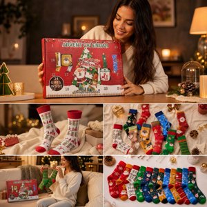 Christmas Festival Advent Gift Box Christmas Socks